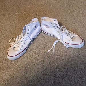 White Converse High Tops